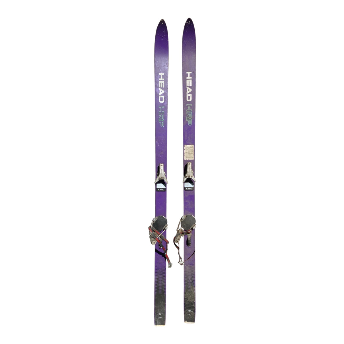 Head HRP Vintage Purple Downhill Skis with Look Bindings — 180cm