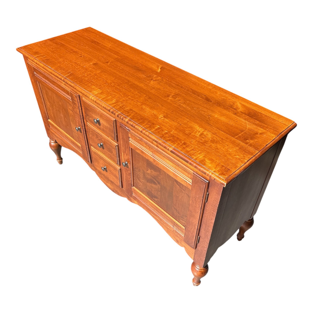 Ethan Allen Country Crossings Solid Cherry Sideboard with Scalloped Apron