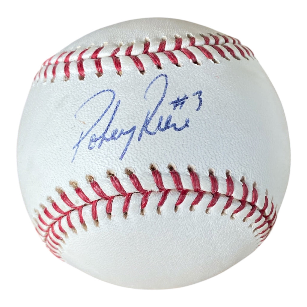 Signed Baseball #3 Blue Ink Autograph on Official League Ball