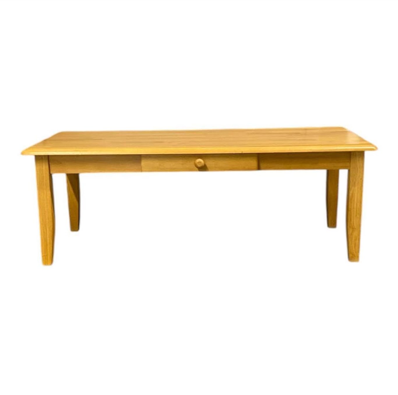 Solid Beech Coffee Table – 48” Modern Minimalism, Built To Last