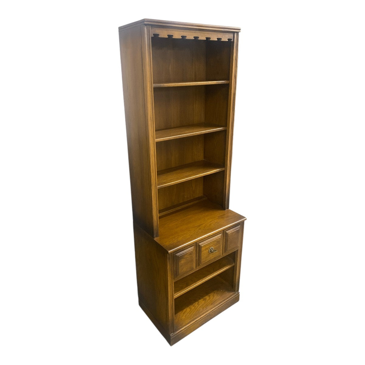 Conant Ball Solid Maple Wall Unit – Bookcase, Hutch, Bar