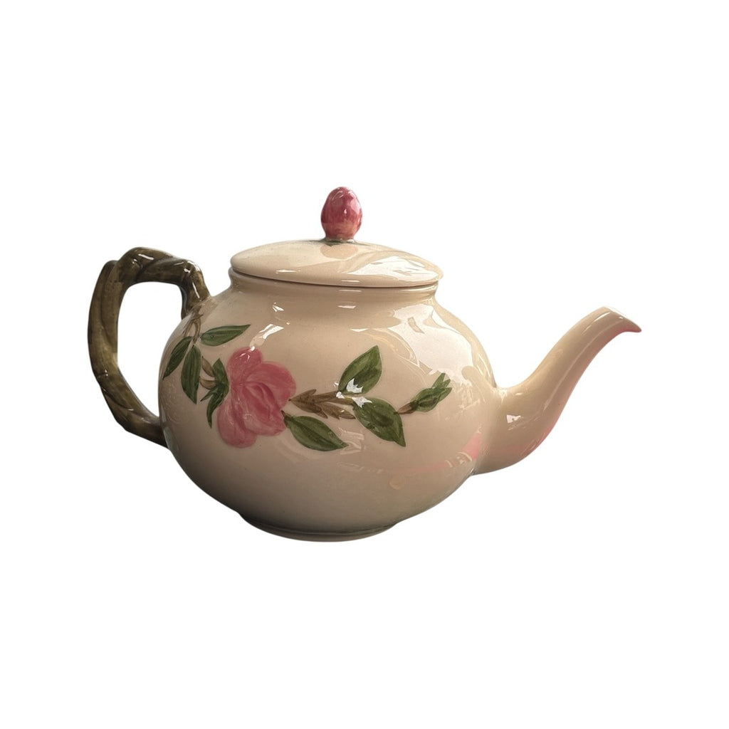 Franciscan Desert Rose Teapot with Lid, Made in California, Hand-Painted