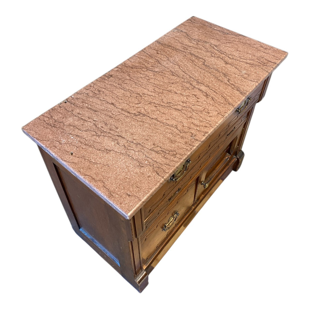 Antique Victorian Eastlake Walnut Commode c. 1875–1890
