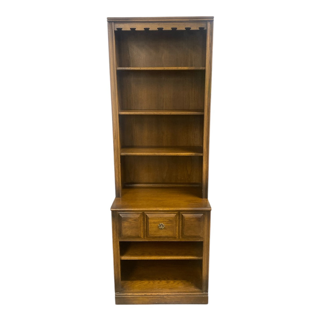 Conant Ball Solid Maple Wall Unit – Bookcase, Hutch, Bar