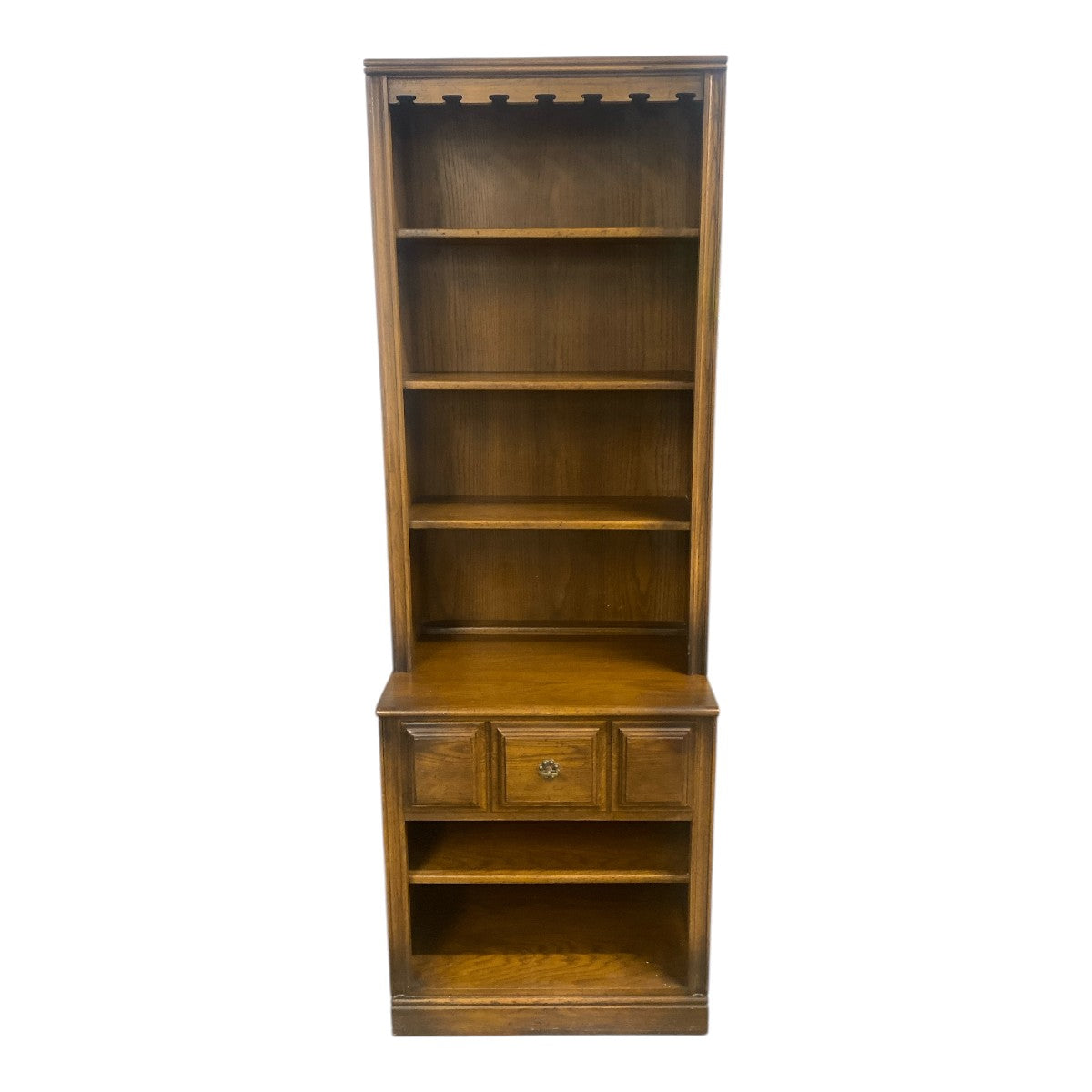 Conant Ball Solid Maple Wall Unit – Bookcase, Hutch, Bar