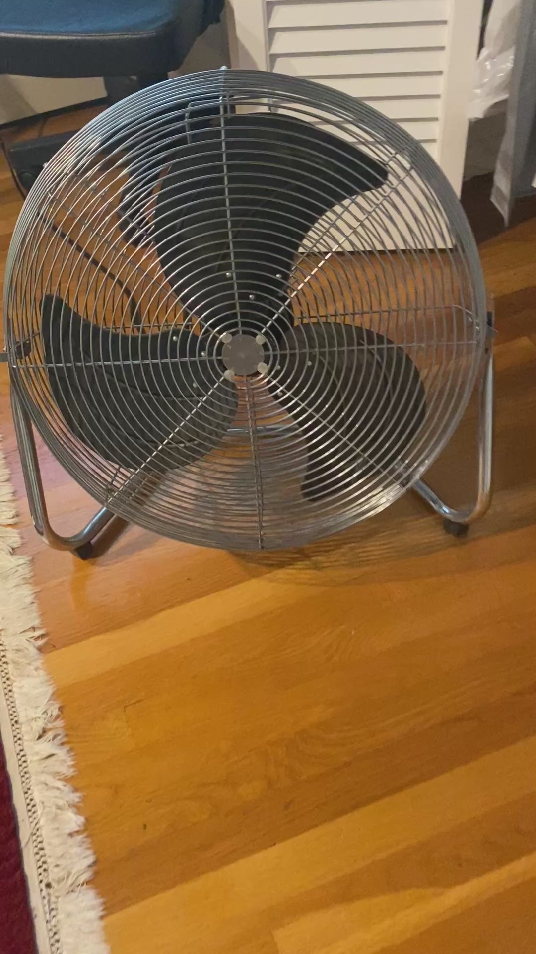Patton High Velocity 20" Chrome Floor Fan Model U2-2003 — Industrial Workhorse