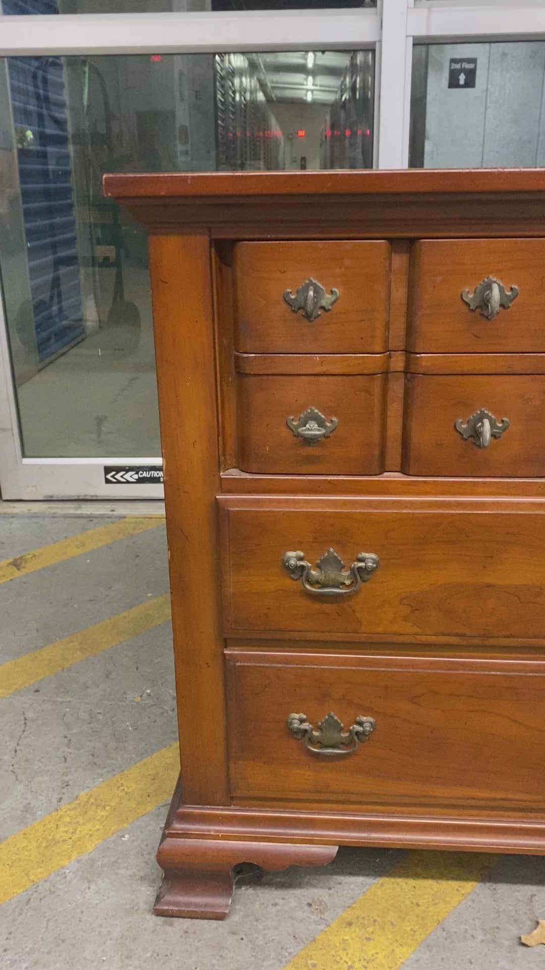 Vintage Monitor “American Emblem” Solid Wood Dresser