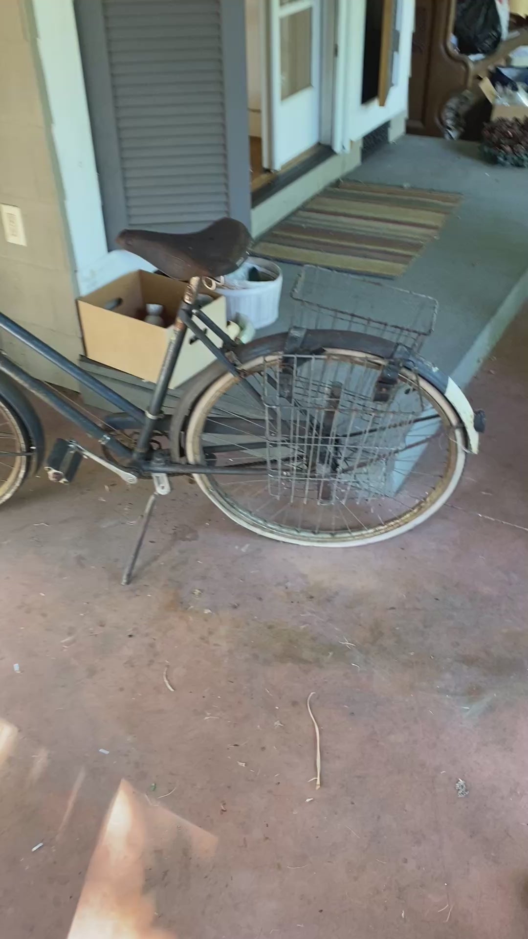 Vintage Humber Sports Ladies Step-Through Bicycle with Rear Basket, British Made