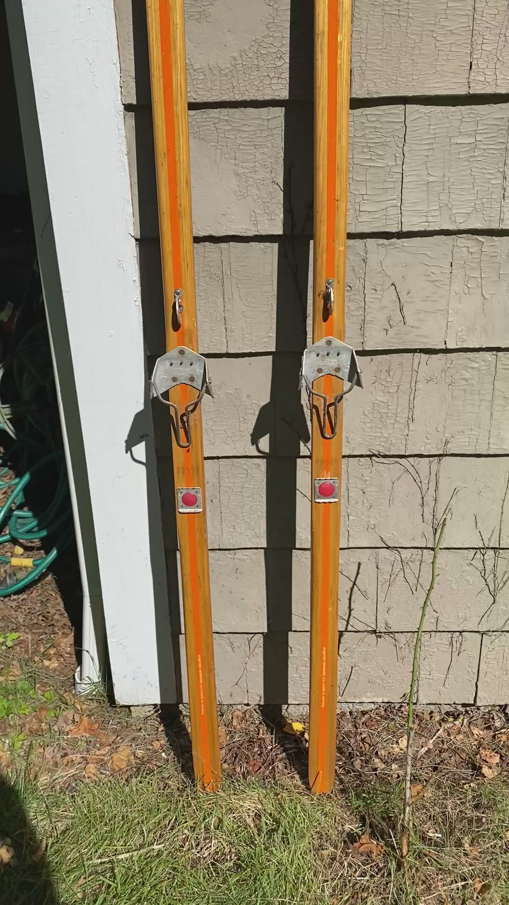Eggen Norwegian Wooden Cross-Country Skis with Original Cable Bindings, 200cm