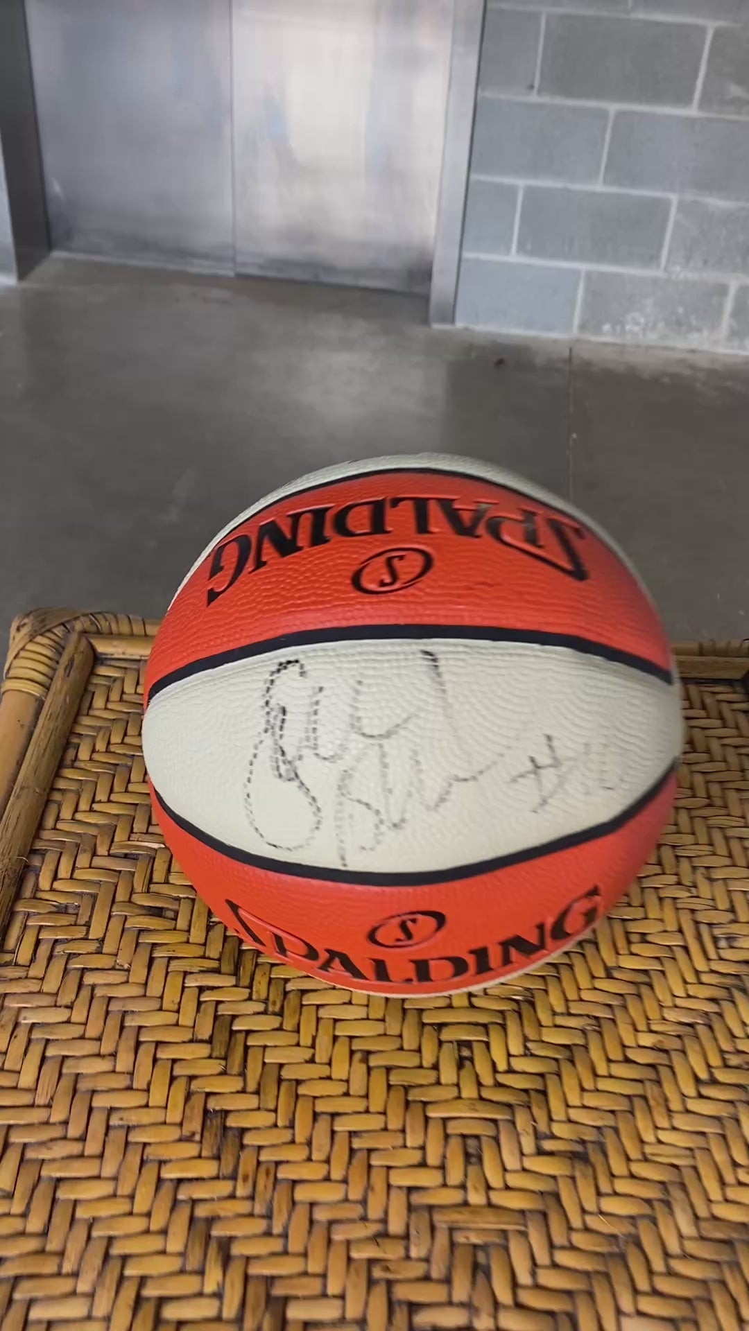 Spalding WNBA Official Game Ball with Autograph Signature - Display Ready