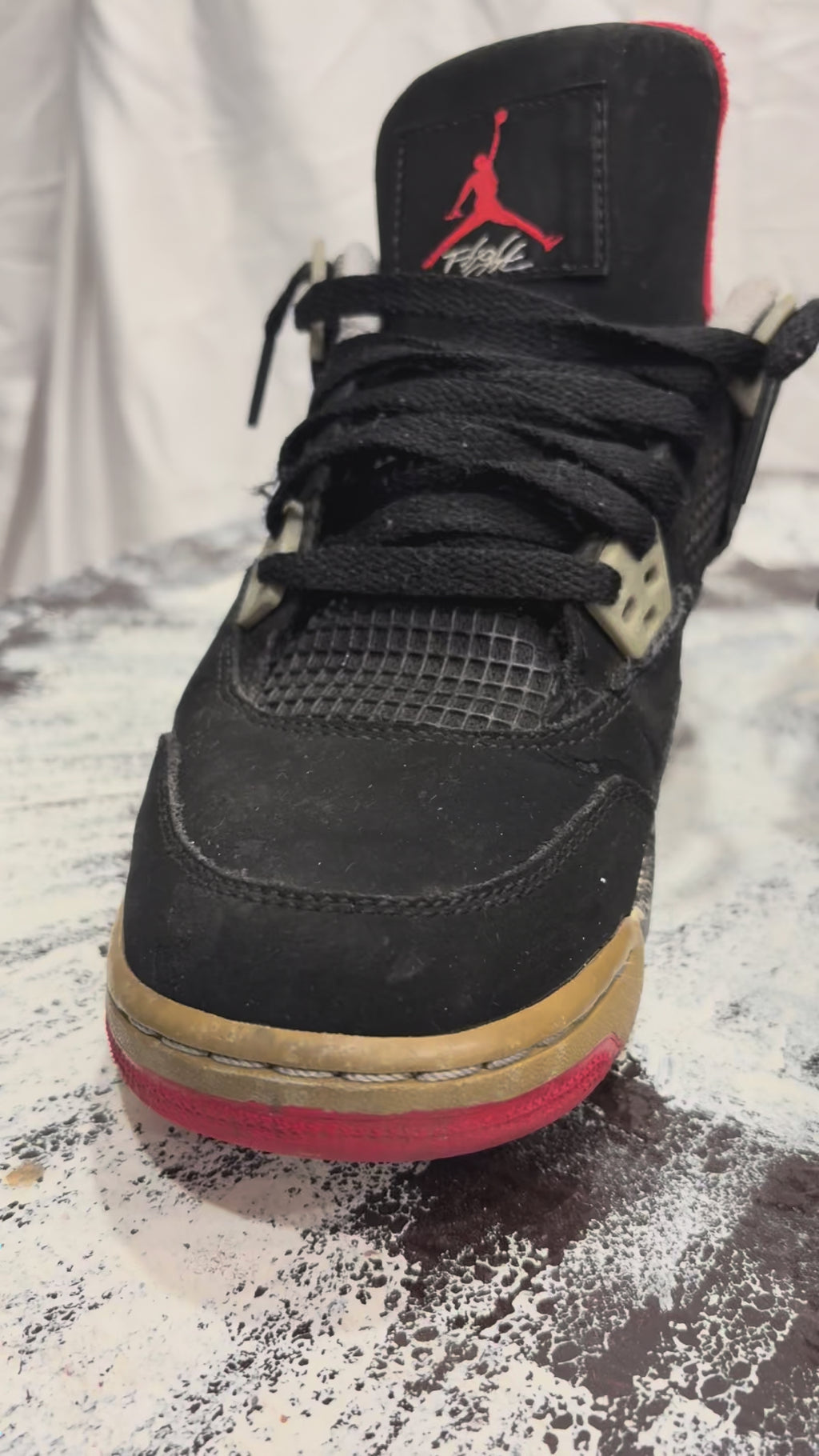 Air Jordan 4 Bred Black/Red – OG Heat, Worn with Soul