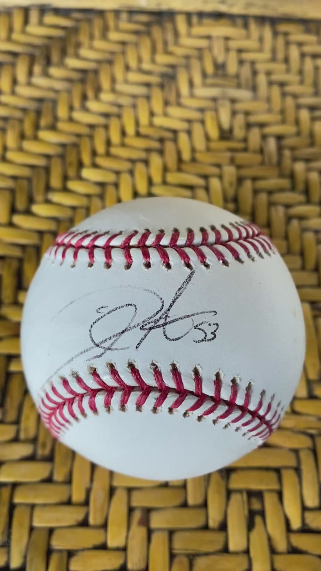 Autographed Rawlings Official MLB Baseball #53 Selig Era Signed Collectible